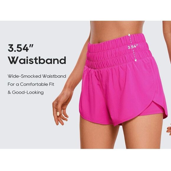 Pair of CRZ YOGA High Waisted Running Shorts - Picture 11 of 14